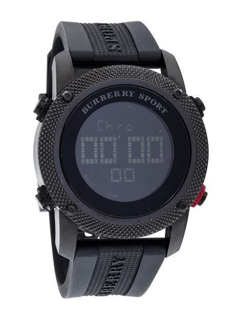 burberry sport watch digital manual|Burberry watch men's leather strap.